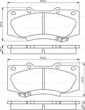 BOSCH 0 986 495 352 - Тормозные колодки, дисковые, комплект autospares.lv