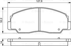 BOSCH 0 986 495 339 - Тормозные колодки, дисковые, комплект autospares.lv