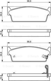 BOSCH 0 986 495 329 - Тормозные колодки, дисковые, комплект autospares.lv