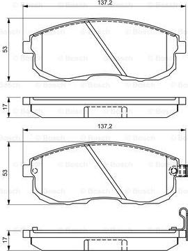 BOSCH 0 986 495 328 - Тормозные колодки, дисковые, комплект autospares.lv