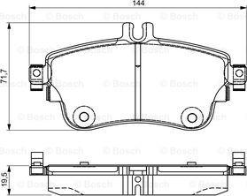 BOSCH 0 986 495 299 - Тормозные колодки, дисковые, комплект autospares.lv