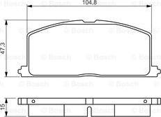 BOSCH 0 986 495 234 - Тормозные колодки, дисковые, комплект autospares.lv