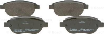 BOSCH 0 986 495 225 - Тормозные колодки, дисковые, комплект autospares.lv