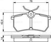 BOSCH 0 986 495 227 - Тормозные колодки, дисковые, комплект autospares.lv