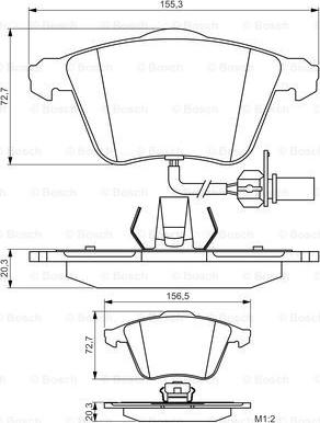 BOSCH 0 986 495 272 - Тормозные колодки, дисковые, комплект autospares.lv