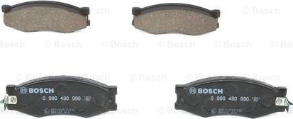 BOSCH 0 986 490 990 - Тормозные колодки, дисковые, комплект autospares.lv