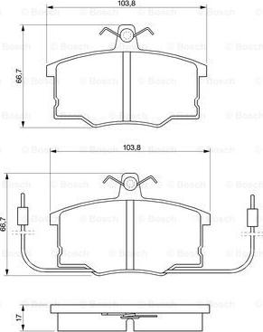 BOSCH 0 986 490 930 - Тормозные колодки, дисковые, комплект autospares.lv