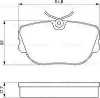 Triscan 0 986 490 550 - Тормозные колодки, дисковые, комплект autospares.lv