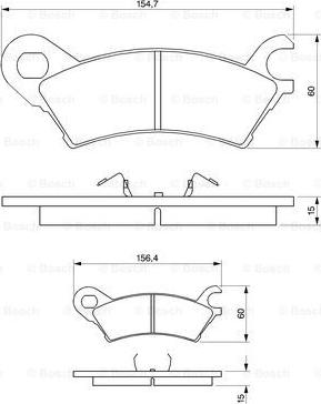 BOSCH 0 986 490 370 - Тормозные колодки, дисковые, комплект autospares.lv