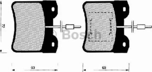 BOSCH 0 986 490 760 - Тормозные колодки, дисковые, комплект autospares.lv