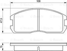 BOSCH 0 986 491 260 - Тормозные колодки, дисковые, комплект autospares.lv