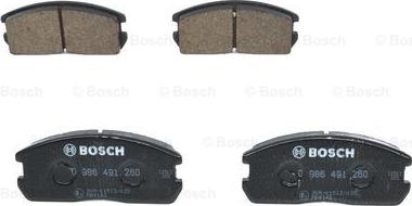 BOSCH 0 986 491 260 - Тормозные колодки, дисковые, комплект autospares.lv