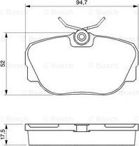 BOSCH 0 986 491 730 - Тормозные колодки, дисковые, комплект autospares.lv