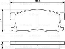 BOSCH 0 986 493 670 - Тормозные колодки, дисковые, комплект autospares.lv