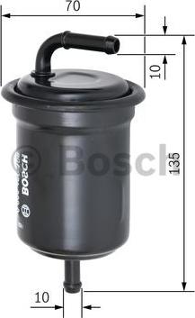 BOSCH 0 986 450 106 - Топливный фильтр autospares.lv