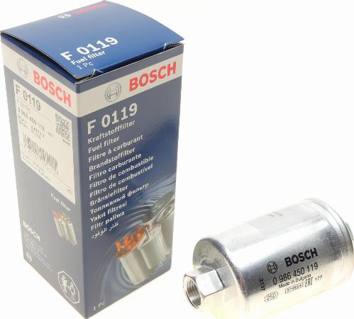 BOSCH 0 986 450 119 - Топливный фильтр autospares.lv