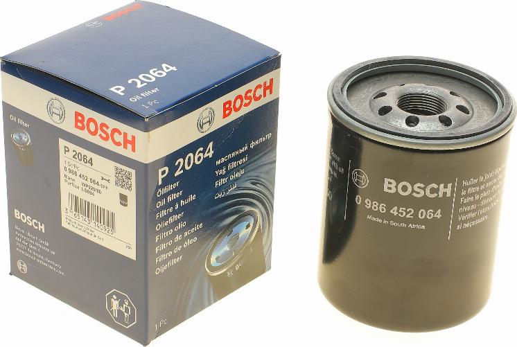 BOSCH 0 986 452 064 - Масляный фильтр autospares.lv