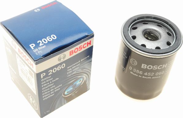 BOSCH 0 986 452 060 - Масляный фильтр autospares.lv