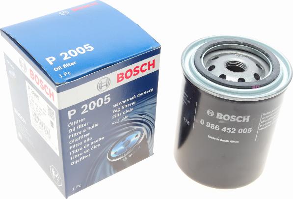 BOSCH 0 986 452 005 - Масляный фильтр autospares.lv