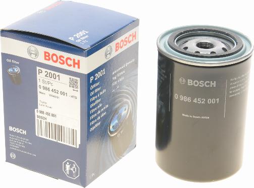 BOSCH 0 986 452 001 - Масляный фильтр autospares.lv