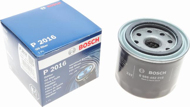 BOSCH 0 986 452 016 - Масляный фильтр autospares.lv