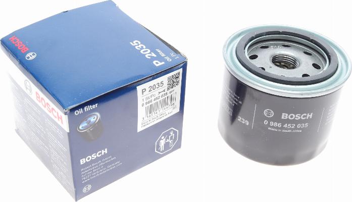 BOSCH 0 986 452 035 - Масляный фильтр autospares.lv