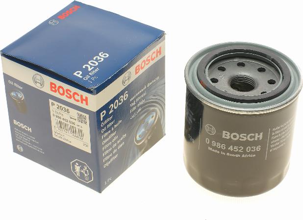 BOSCH 0 986 452 036 - Масляный фильтр autospares.lv