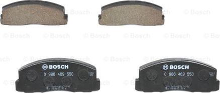 BOSCH 0 986 469 550 - Тормозные колодки, дисковые, комплект autospares.lv