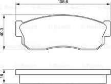 BOSCH 0 986 469 580 - Тормозные колодки, дисковые, комплект autospares.lv