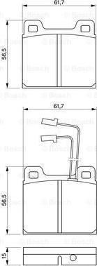 BOSCH 0 986 469 111 - Тормозные колодки, дисковые, комплект autospares.lv