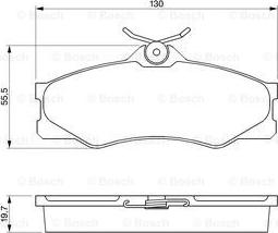 BOSCH 0 986 469 790 - Тормозные колодки, дисковые, комплект autospares.lv