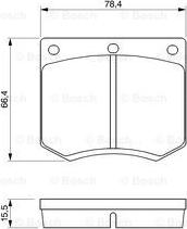 BOSCH 0 986 464 914 - Тормозные колодки, дисковые, комплект autospares.lv