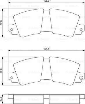 BOSCH 0 986 464 421 - Тормозные колодки, дисковые, комплект autospares.lv