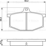 BOSCH 0 986 464 801 - Тормозные колодки, дисковые, комплект autospares.lv