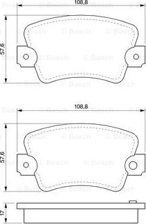 BOSCH 0 986 464 881 - Тормозные колодки, дисковые, комплект autospares.lv