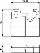 BOSCH 0 986 464 361 - Тормозные колодки, дисковые, комплект autospares.lv