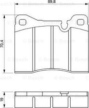 BOSCH 0 986 464 372 - Тормозные колодки, дисковые, комплект autospares.lv