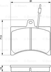 BOSCH 0 986 465 941 - Тормозные колодки, дисковые, комплект autospares.lv