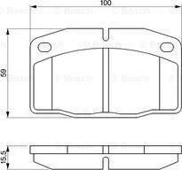 BOSCH 0 986 465 141 - Тормозные колодки, дисковые, комплект autospares.lv