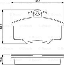 BOSCH 0 986 465 744 - Тормозные колодки, дисковые, комплект autospares.lv