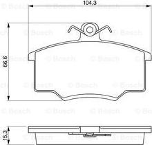 BOSCH 0 986 465 745 - Тормозные колодки, дисковые, комплект autospares.lv