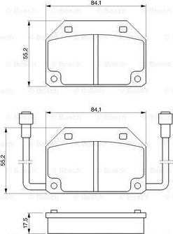 BOSCH 0 986 465 733 - Тормозные колодки, дисковые, комплект autospares.lv