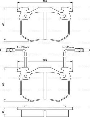 BOSCH 0 986 466 311 - Тормозные колодки, дисковые, комплект autospares.lv