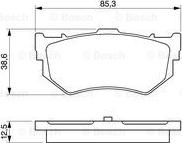 BOSCH 0 986 460 992 - Тормозные колодки, дисковые, комплект autospares.lv