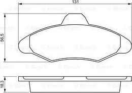 BOSCH 0 986 460 949 - Тормозные колодки, дисковые, комплект autospares.lv