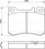 BOSCH 0 986 460 959 - Тормозные колодки, дисковые, комплект autospares.lv