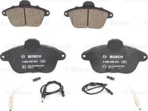 BOSCH 0 986 460 951 - Тормозные колодки, дисковые, комплект autospares.lv