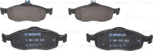 BOSCH 0 986 460 969 - Тормозные колодки, дисковые, комплект autospares.lv