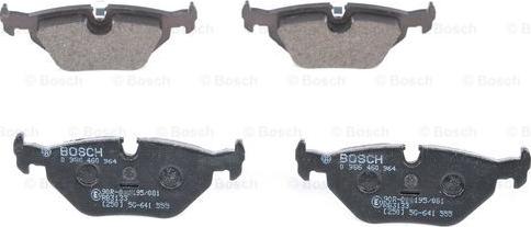 BOSCH 0 986 460 964 - Тормозные колодки, дисковые, комплект autospares.lv