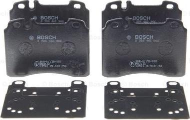 BOSCH 0 986 460 966 - Тормозные колодки, дисковые, комплект autospares.lv